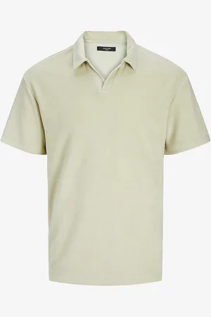 JACK & JONES Skjorte jprBla Terry SS Split Neck