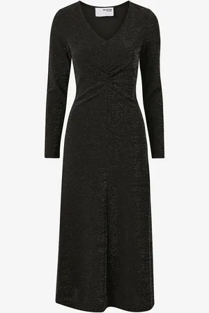 SELECTED Maxikjole slfRue LS Midi Glitter Dress