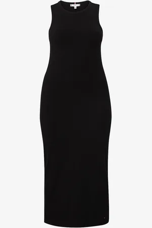 Tommy Hilfiger Maxikjole CRV Slim Rib Midi Dress