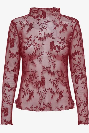 ONLY Blondebluse onlLinley LS Lace Top Wvn