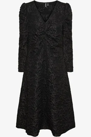 Pieces® Kjole pcGretchen LS V-neck Midi Dress
