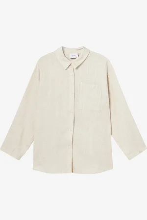 Grunt Skjorte Latti LS Linen Shirt