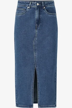 ONLY Denim skjørt onlSiri Front Slit Skirt Dnm Gua