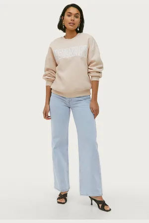 SELECTED Jeans slfAlice HW Wide Lon Sky Blue