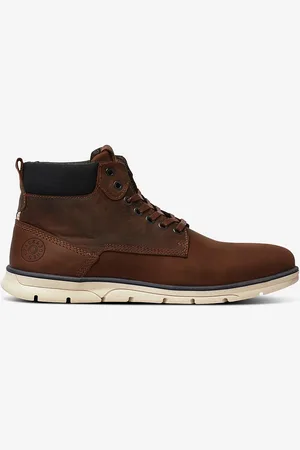 JACK & JONES Boots jfwTubar Leather Brandy SN