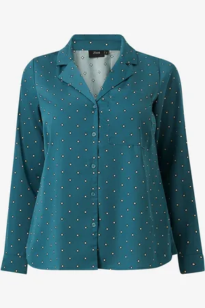 Zizzi Pysjamasskjorte mSaly L/s Shirt