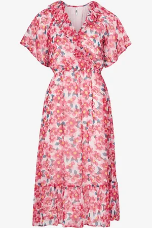 JDY Kjole Moon S/S Midi Wrap Dress Wvn