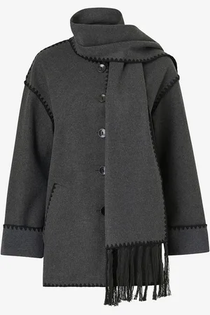 ONLY Kåpe onlElba Life Scallop Edge Scarf Coat
