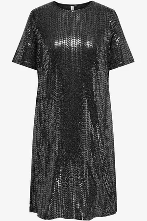 ONLY Plajettkjole carLolina SS A-shape Blk Dress Jrs