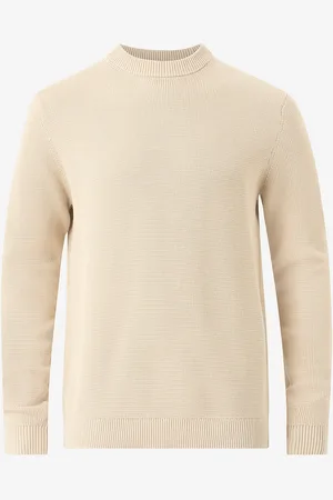 SELECTED Genser Slhdane LS Knit Structure Crew Neck
