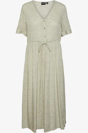 Pieces® Kjole pcTala SS String Tie Midi Dress