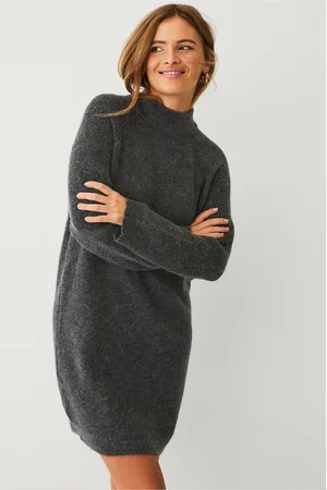 SELECTED Kjole slfLulu LS High Neck Knit Dress