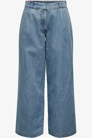 JDY Bukser Trixie MW Wide Chambray Pant Wvn