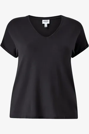 VERO MODA Topp vmAya SS V-neck Tee Curve