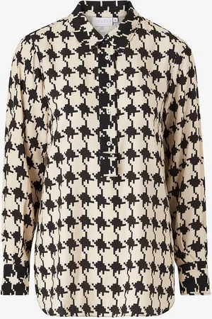 Coster Copenhagen Bluse Houndstooth Mix Print