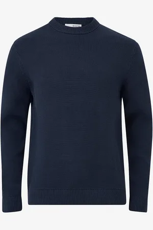 SELECTED Genser Slhdane LS Knit Structure Crew Neck
