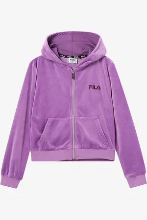 Fila Jakke Longuich Cropped Velvet Hoody Jacket