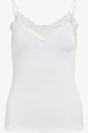 Object Topp Objleena Sus Lace Singlet Top