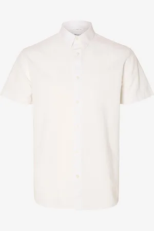 SELECTED Skjorte slhRegnew-linen Shirt SS Classic