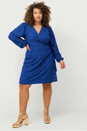 Zizzi Omslagskjole xWill L/S Blk Wrap Dress