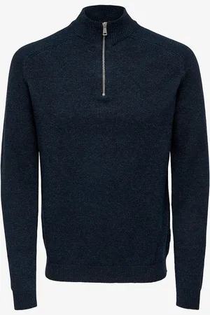 Only & Sons Genser onsEdward Reg 7 Wool Half Zip Knit