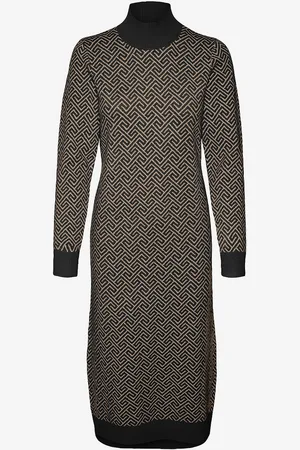 VERO MODA Kjole vmAria Art LS High-neck Calf Dress