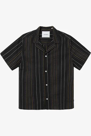Les Deux Skjorte Leo Embroidery SS Shirt