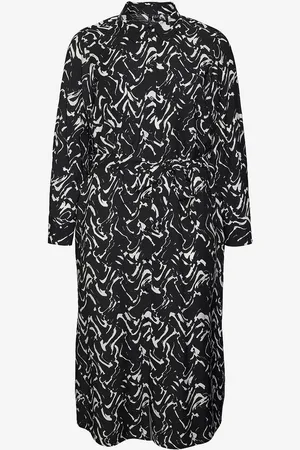 VERO MODA Kjole vmcCia LS 7/8 Shirt Dress Wvn Cur