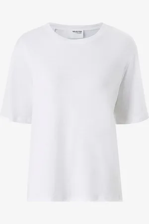 SELECTED Topp i lin slfVilja Linen SS Tee
