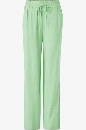 SELECTED Bukser slfViva-Gulia HW Long Linen Pant
