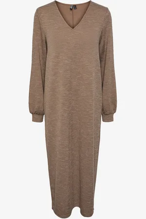 Pieces® Kjole pcmaryanne LS Midi Dress