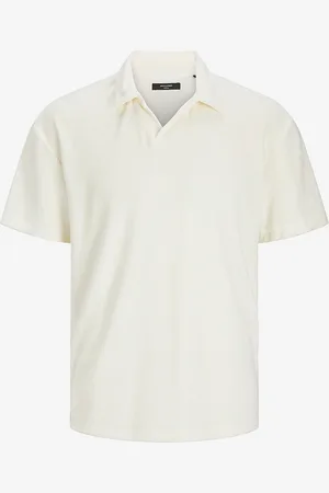 JACK & JONES Skjorte jprBla Terry SS Split Neck