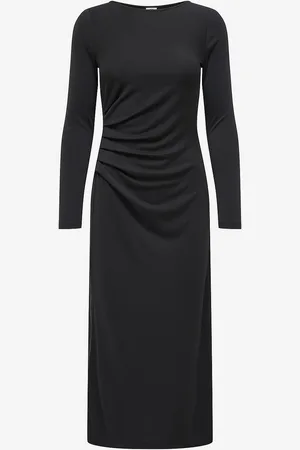 JDY Kjole Fauna L/S Modal Rouching Dress J