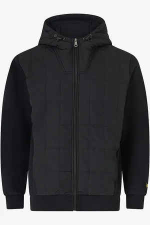 Lyle & Scott Hettegenser Hybrid Quilted Zip Through Hoodie