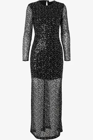 SELECTED Maxikjole slfNoel LS Ankle Sequins Dress