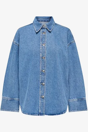 ONLY Denimskjorte onlSophie L/s Oversized Jkt Sik Dnm
