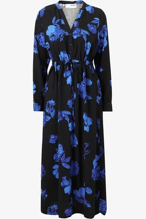 SELECTED Maxikjole slfKatrina LS Aop Ankle Dress