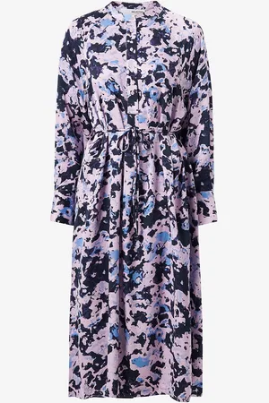 SELECTED Kjole slfAronia LS Midi Aop Shirt Dress B