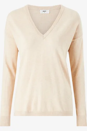 Object Genser objThess L/S V-neck Knit Pullover