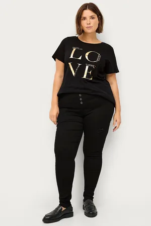 Zizzi Jeans jLuna Button Amy Jeans