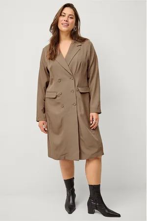 Zizzi Kjole mCarla L/S Blk Blazer Dress