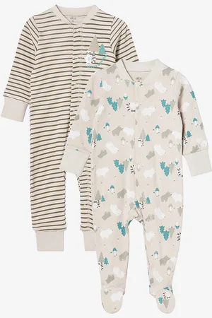 ELLOS Pyjamasoverall Everly 2-pakning