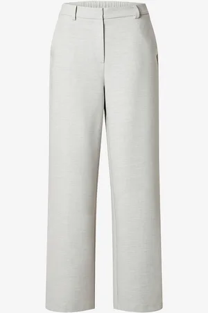 SELECTED Bukser slfRita-paxa HW Extra Wide Pant Mel