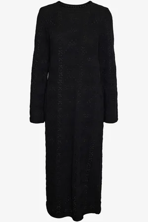 VERO MODA Maxikjole vmJayla LS O-neck 7/8 Knit Dress