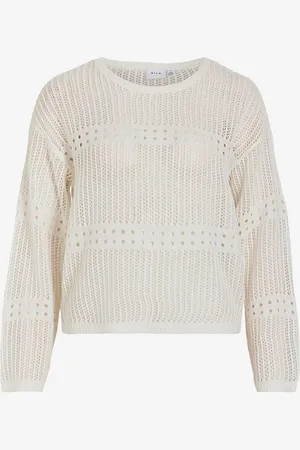 VILA Genser viJiffy Open O-neck L/S Knit Top