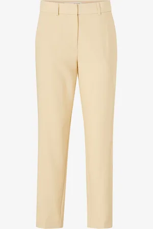 SELECTED Bukser slfRita-ria MW Cropped Pant Birch