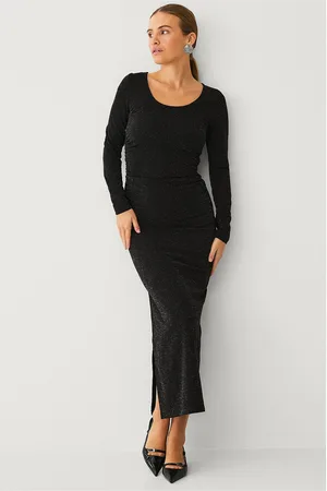 SELECTED Maxikjole slfMarwa LS Deep Reversible Ankle Dress