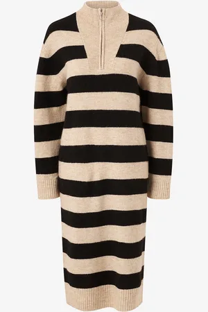 Object Kjole objMinna L/S Zip Knit Dress