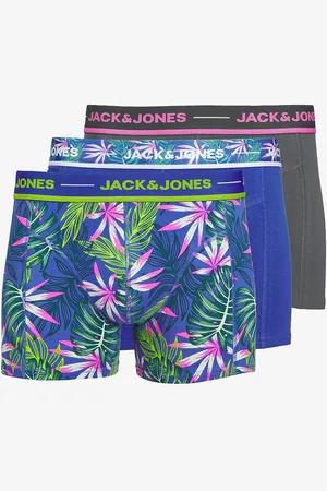 JACK & JONES Boksershorts jacPink Leaves Trunks SN 3-pakning