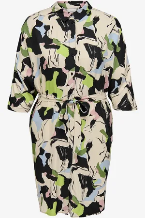 ONLY Skjortekjole carIsidora Life 3/4 Knee Shirt Dress